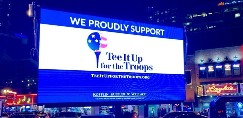 Generous Donation to Tee It Up for the Troops