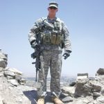 Staff Sergeant Nick Bradley in Afghanistan.