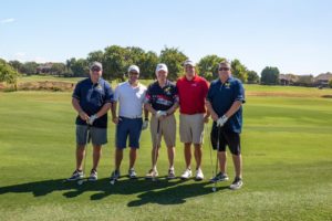 Ret. Colonel Terry Branham with other golf mates. A Vietnam Veteran, Branham keeps active by golfing and leading an active lifestyle.