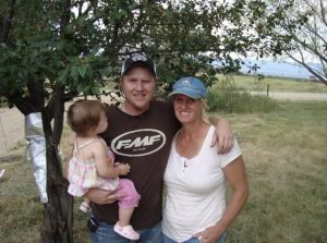 Vicki, Corey and grandaughter McKenna.