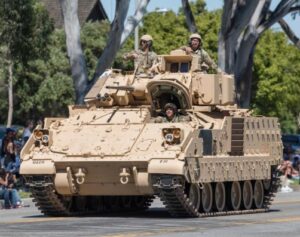 An American Abrams tank.