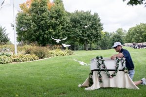 White dove release.