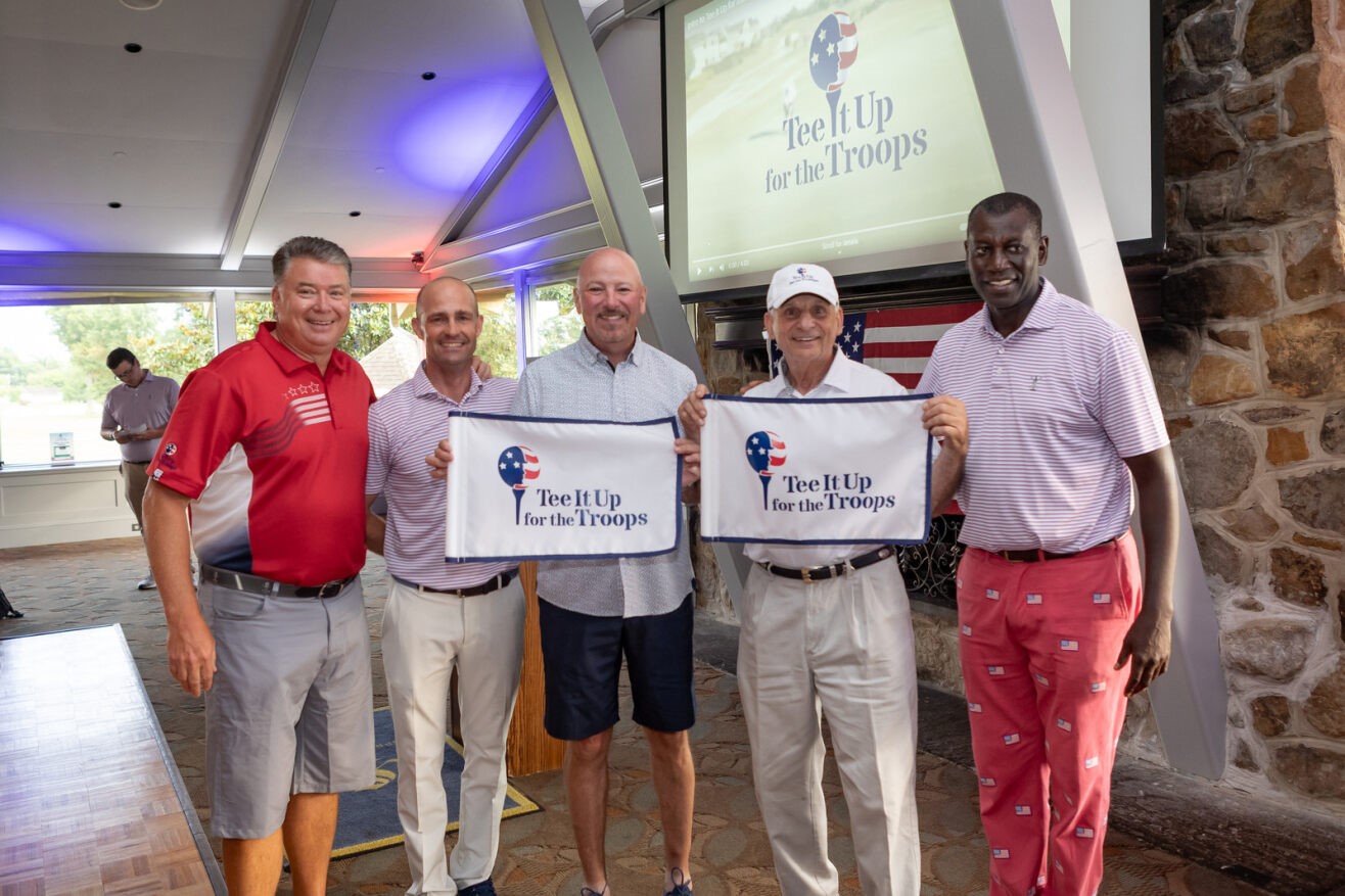 Hole-in-ones at the Springhaven Event! Pictured left to right are: Tim Wegscheid, President & Executive Director, Tee It Up for the Troops, Ben Debski, Head Golf Professional, Tom Carroll, Johnny Carpineta, and TJ Diagne, General Manager, Springhaven Club.
