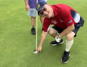 Vietnam Veteran Joe Parmenter's hole-in-one at the Mt. Hawley Club event in Illinois won him a car!