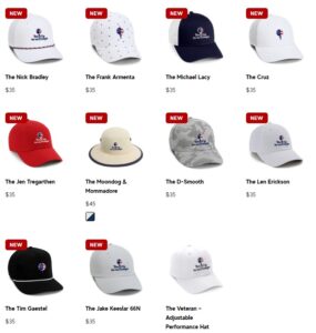 The Imperial Veterans Give Back Hat Collection. Each style represents a combat veteran's story.