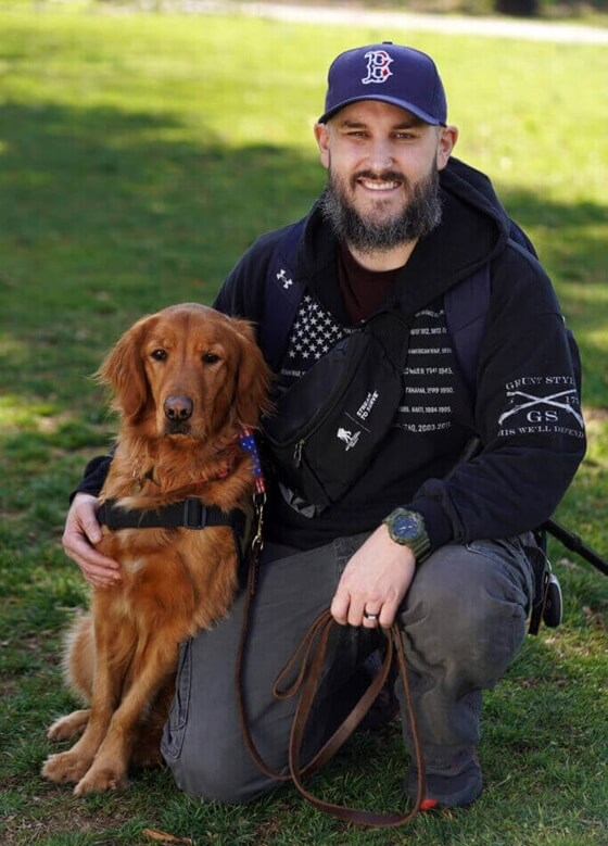 Post-911 Veteran and Rescue Dog